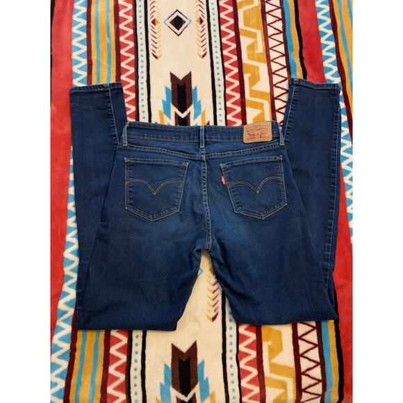 Levi’s Girls 711 Skinny Jeans Size 28 Blue Denim - Picture 3 of 4
